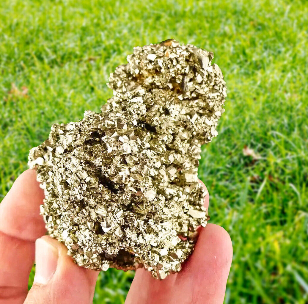 Large Pyrite Cluster Crystal Peru, Natural Raw Pyrite Cluster, Golden Pyrite