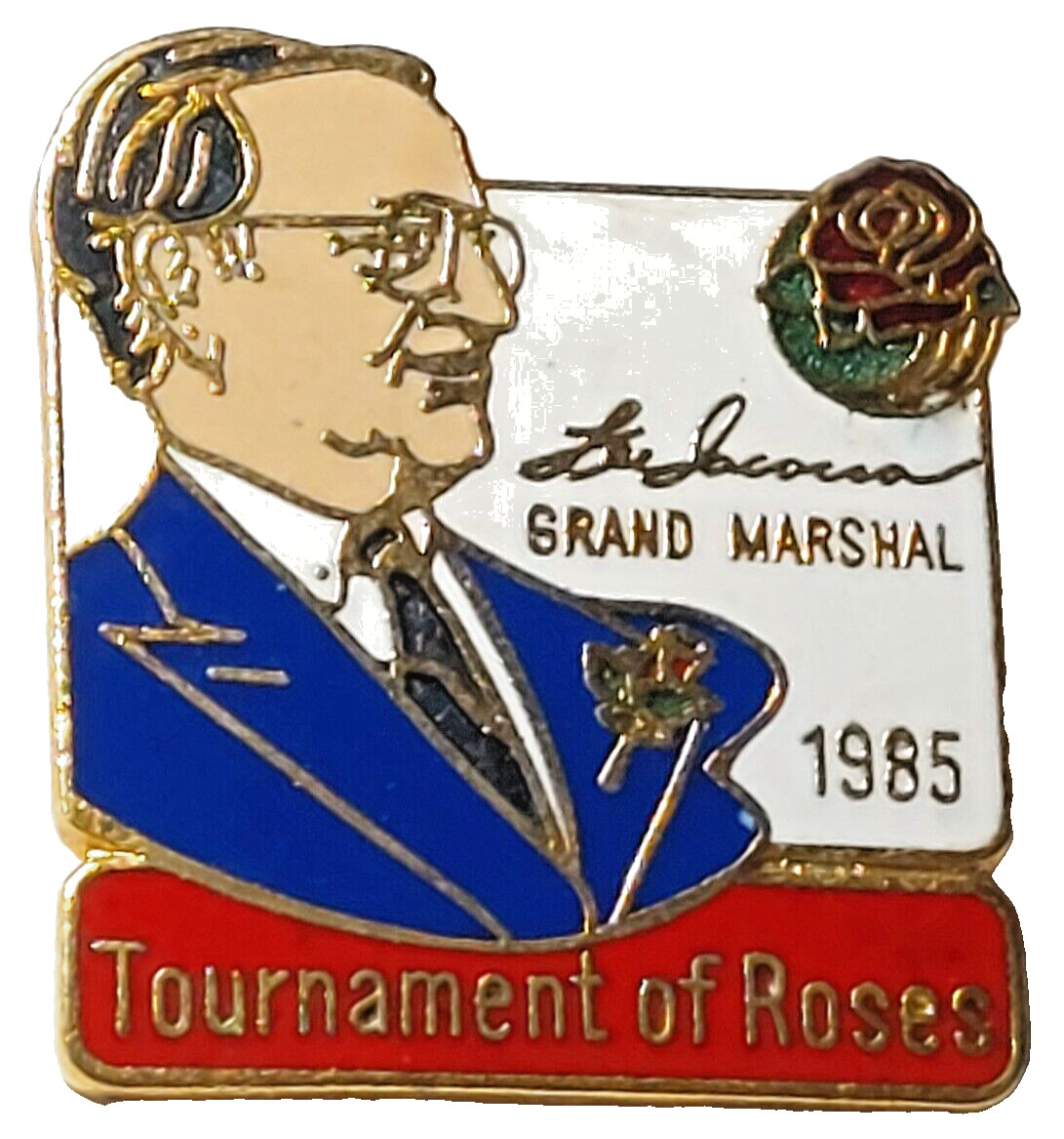 Rose Parade 1985 Grand Marshal Lee Iacocca 96th Tournament of Roses Lapel Pin