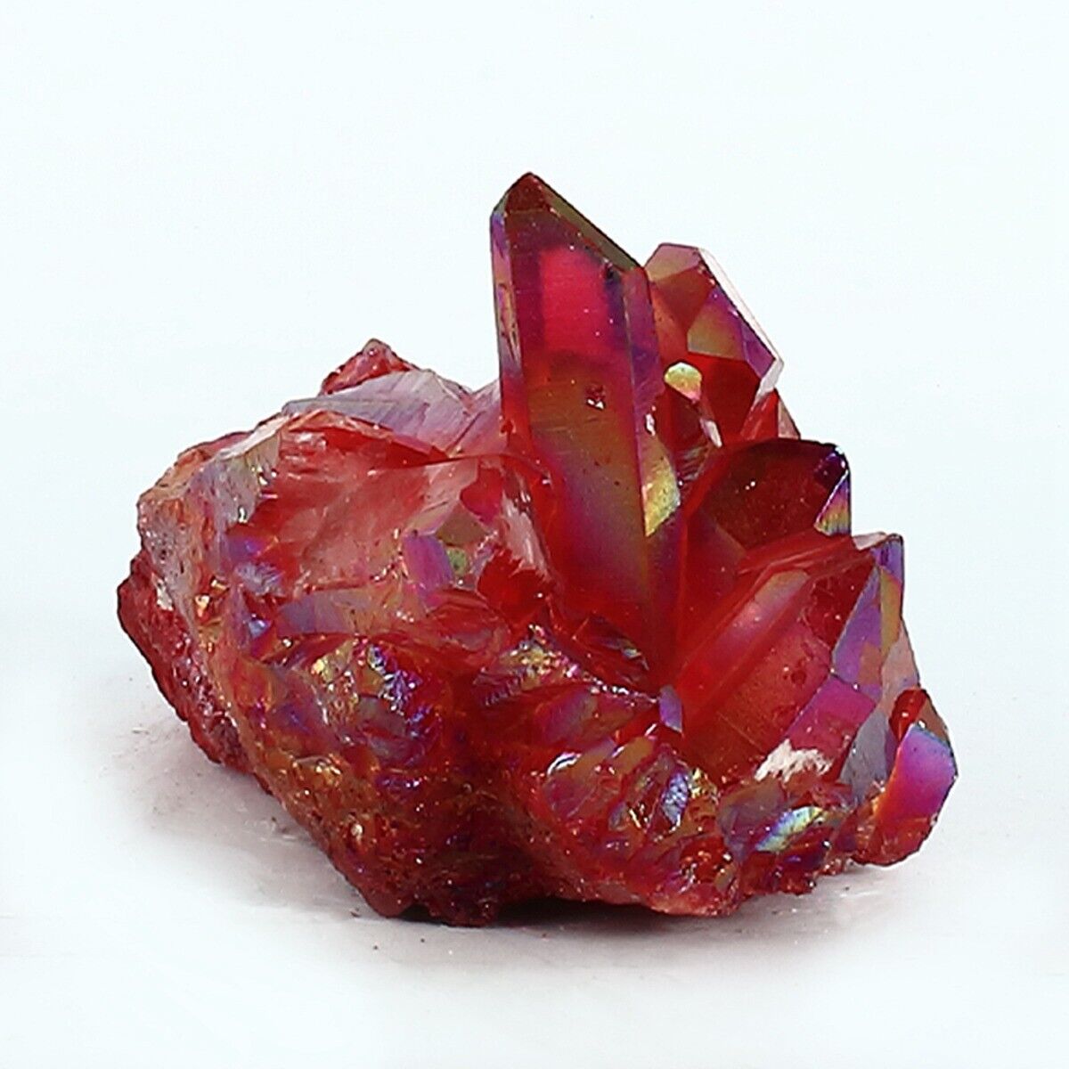446g Beautiful Colourful Crystal Cluster Mineral Specimen Quartz Decoration