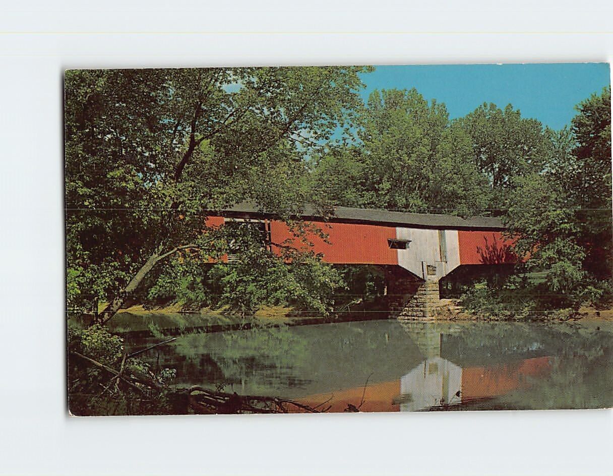 Postcard West Union Bridge Indiana USA