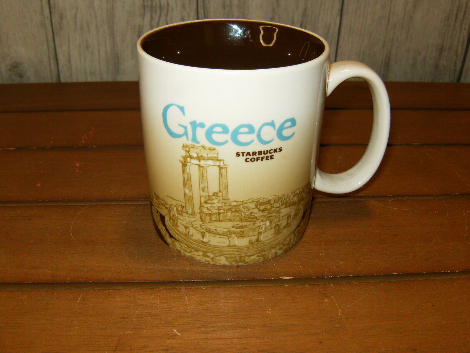 2011 Starbucks Coffee GREECE Mug Global Icon Collector Series 16oz