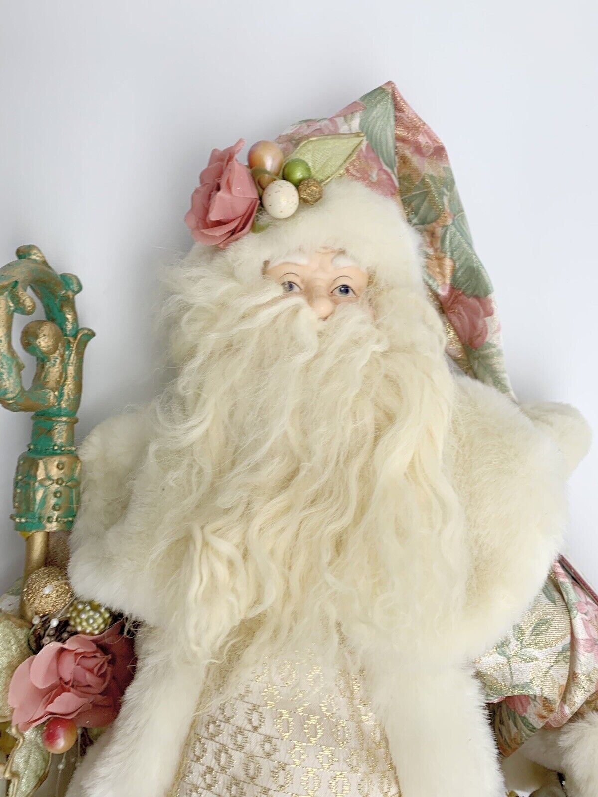 VINTAGE Santa Clause Figure “Homespun Creations” Decoration  Dan Dee 25”