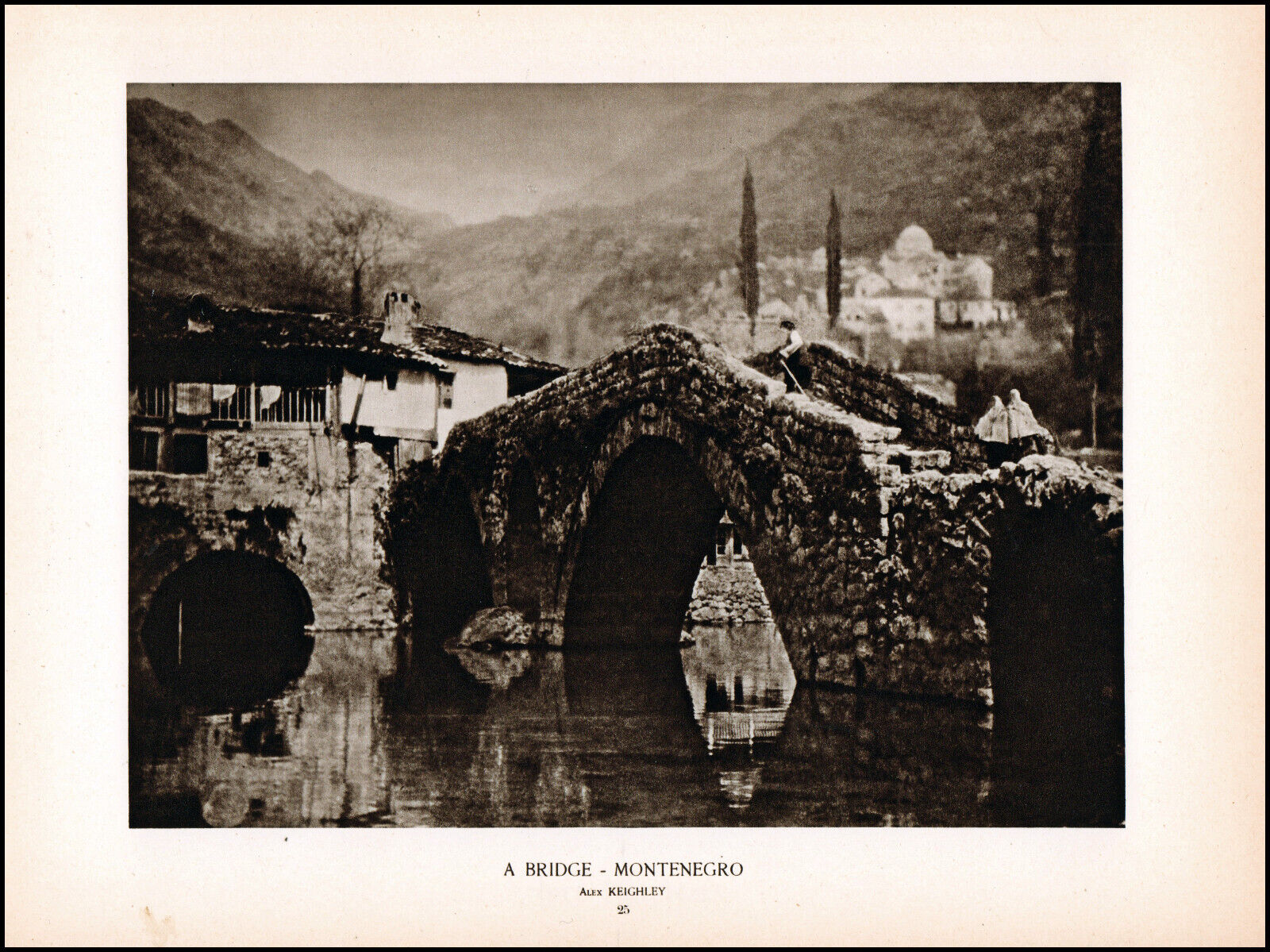1927 Paris Photo Exhibition - A Bridge Montenegro~Alex Keighley photo print  L23