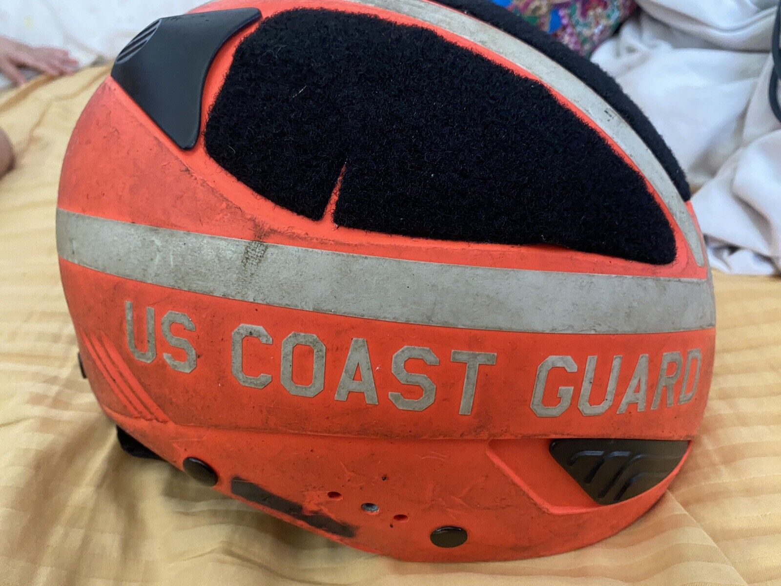 Mango Cean XT4 US Coast Guard Orange Crew Helmet Distressed