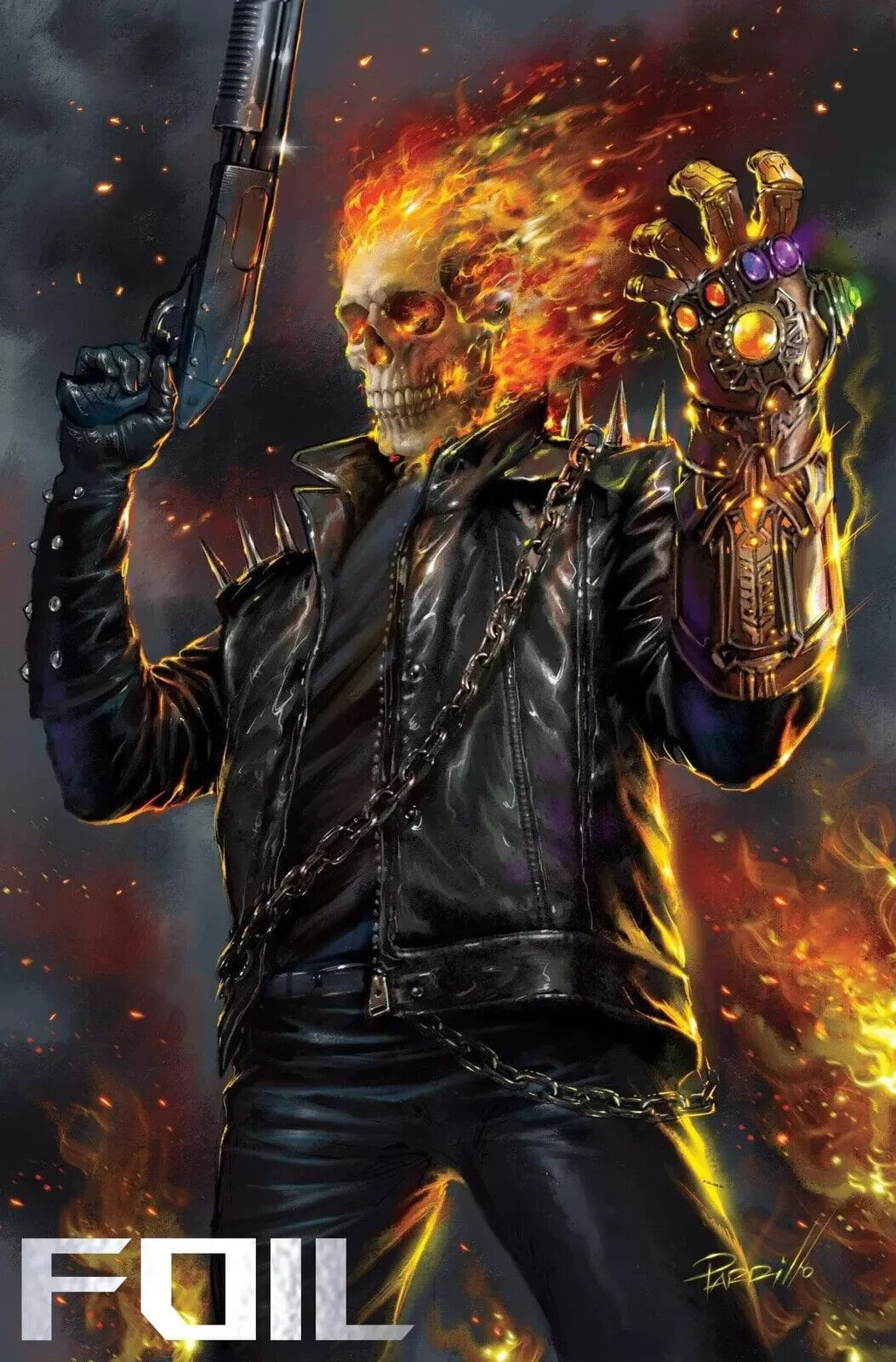 Ghost Rider: Final Vengeance #1 - Lucio Parrillo - FOIL Virgin Variant (2024)