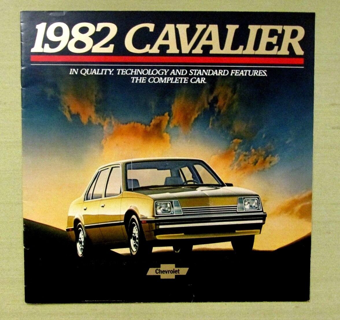 Original 1982 Chevrolet CAVALIER Sept 1981 Dealer Sales Brochure Sedan Coupe 24p