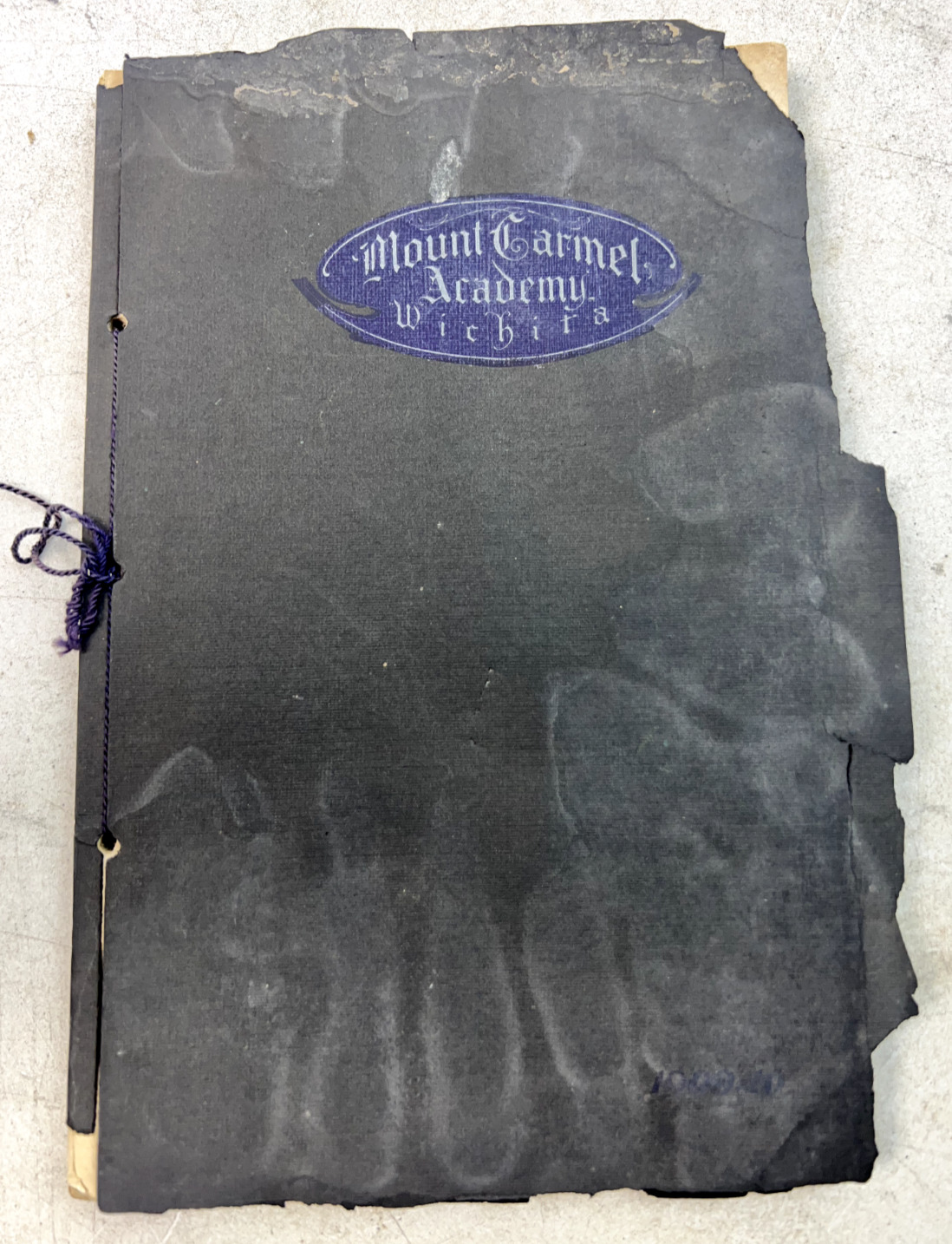 Antique 1909-1910 Mount Carmel Academy Yearbook, Wichita, Kansas