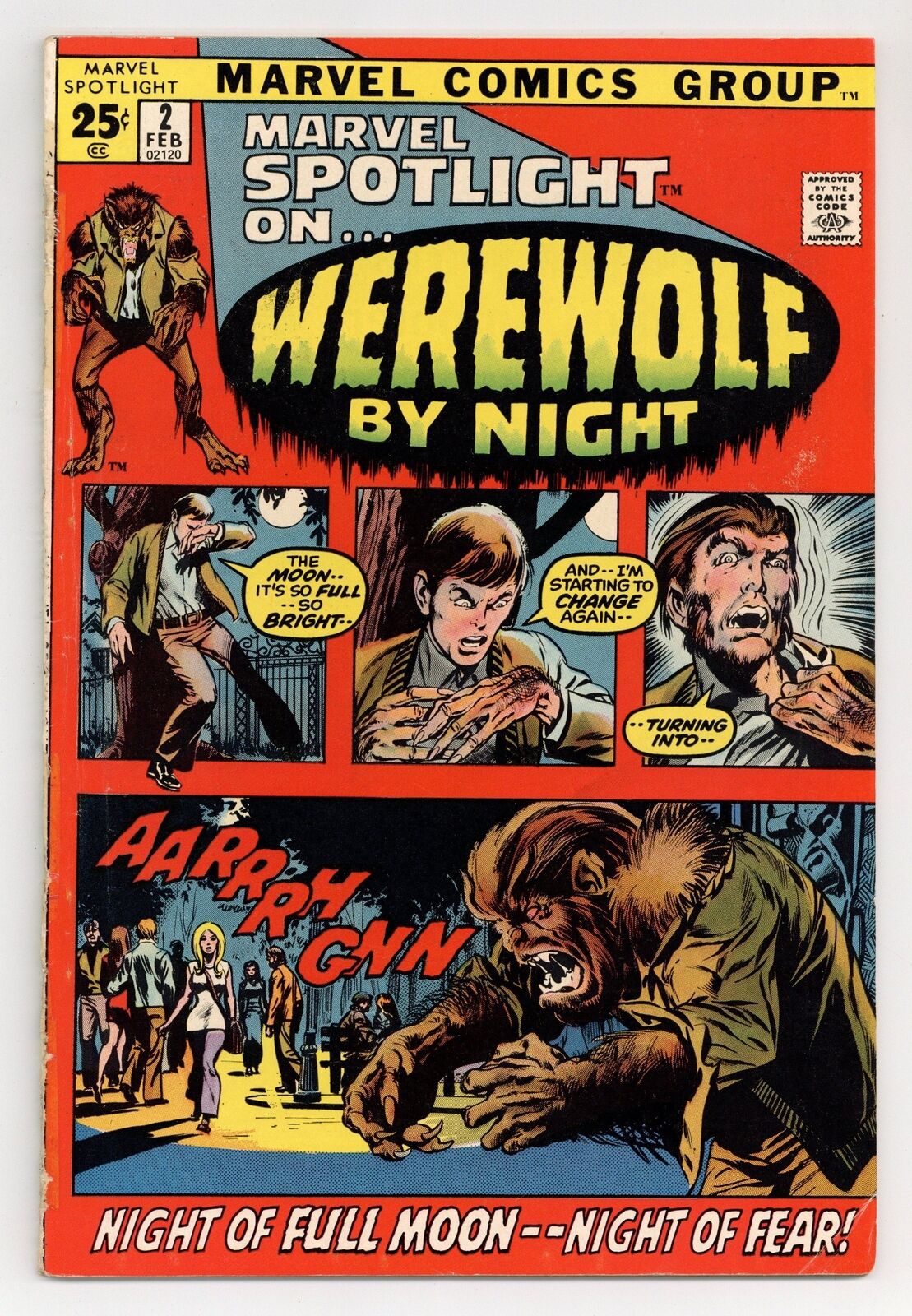 Marvel Spotlight #2 FR/GD 1.5 1972 1st app. and origin Werewolf by Night