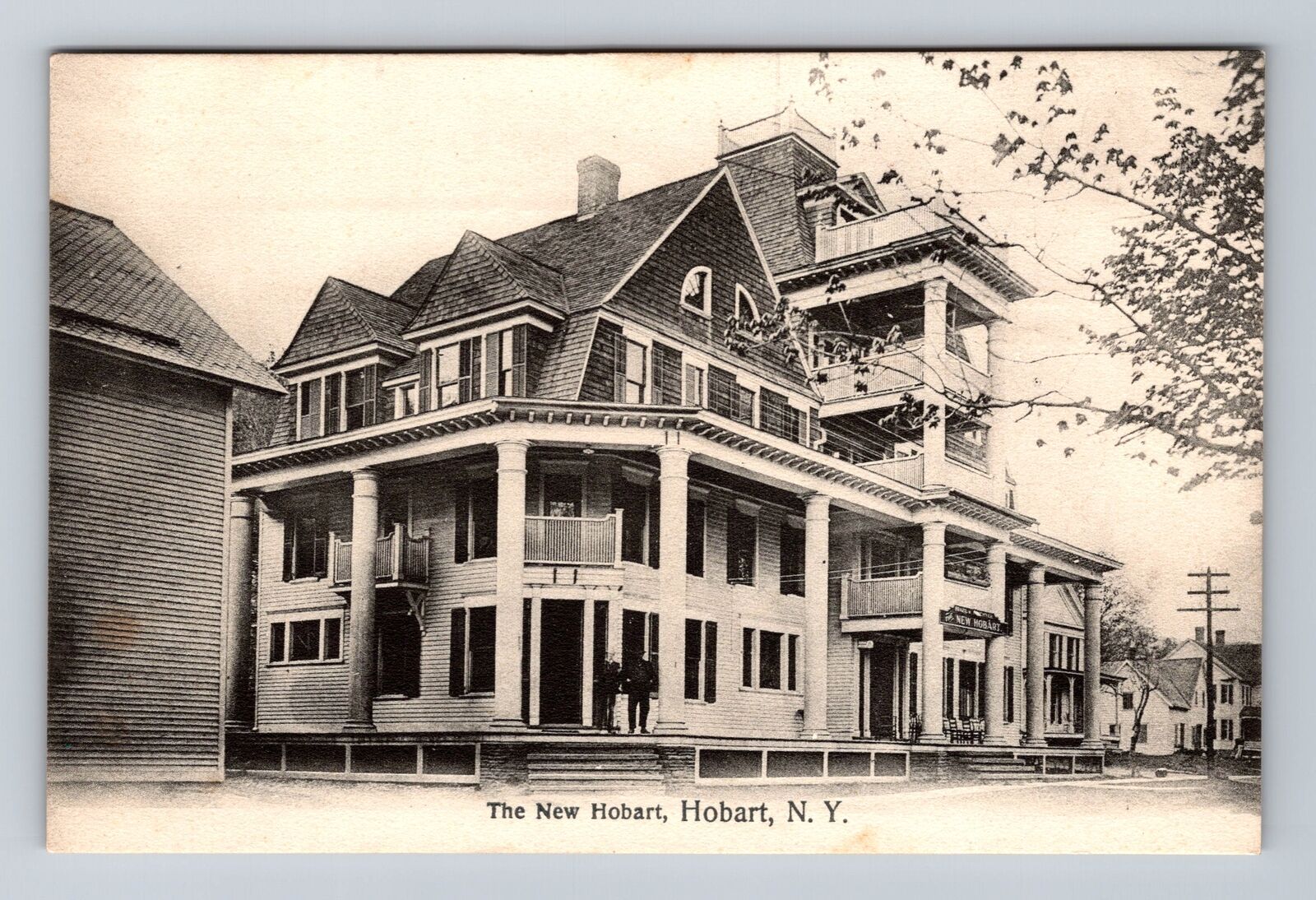 Hobart NY-New York, The New Hobart, Advertising, Antique, Vintage Postcard