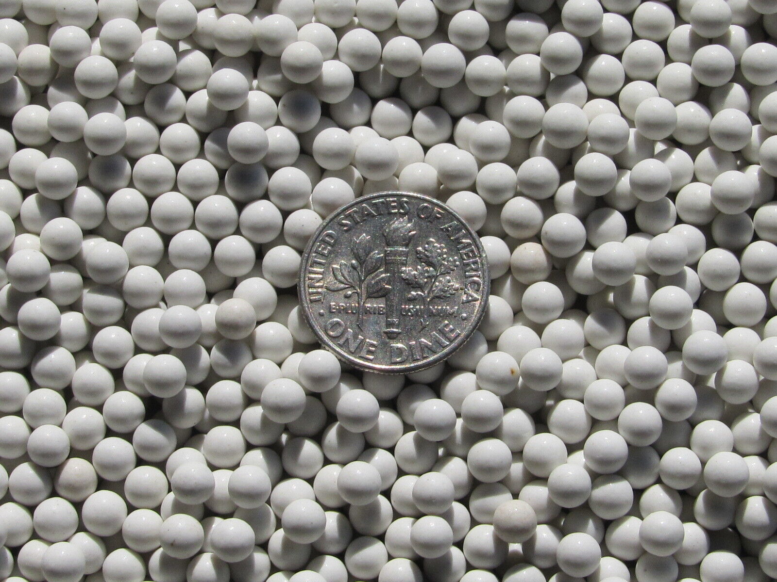 4 Lb. 4 mm Polishing Sphere Ceramic Porcelain Tumbling Media Non-Abrasive