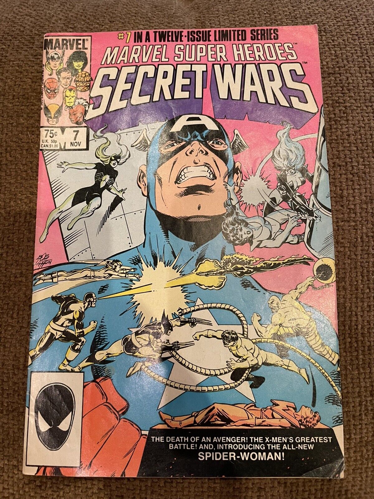 Marvel Super-Heroes Secret Wars #7 (1984) Key 1st Spider-Woman Combined Shipping