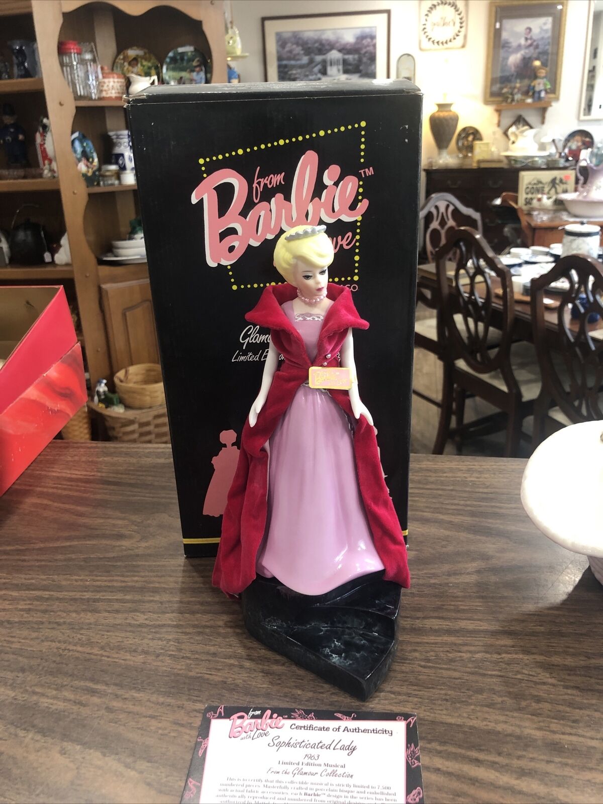 Vintage mattel enesco Barbie 1963 sophisticated lady musical figurine 113883
