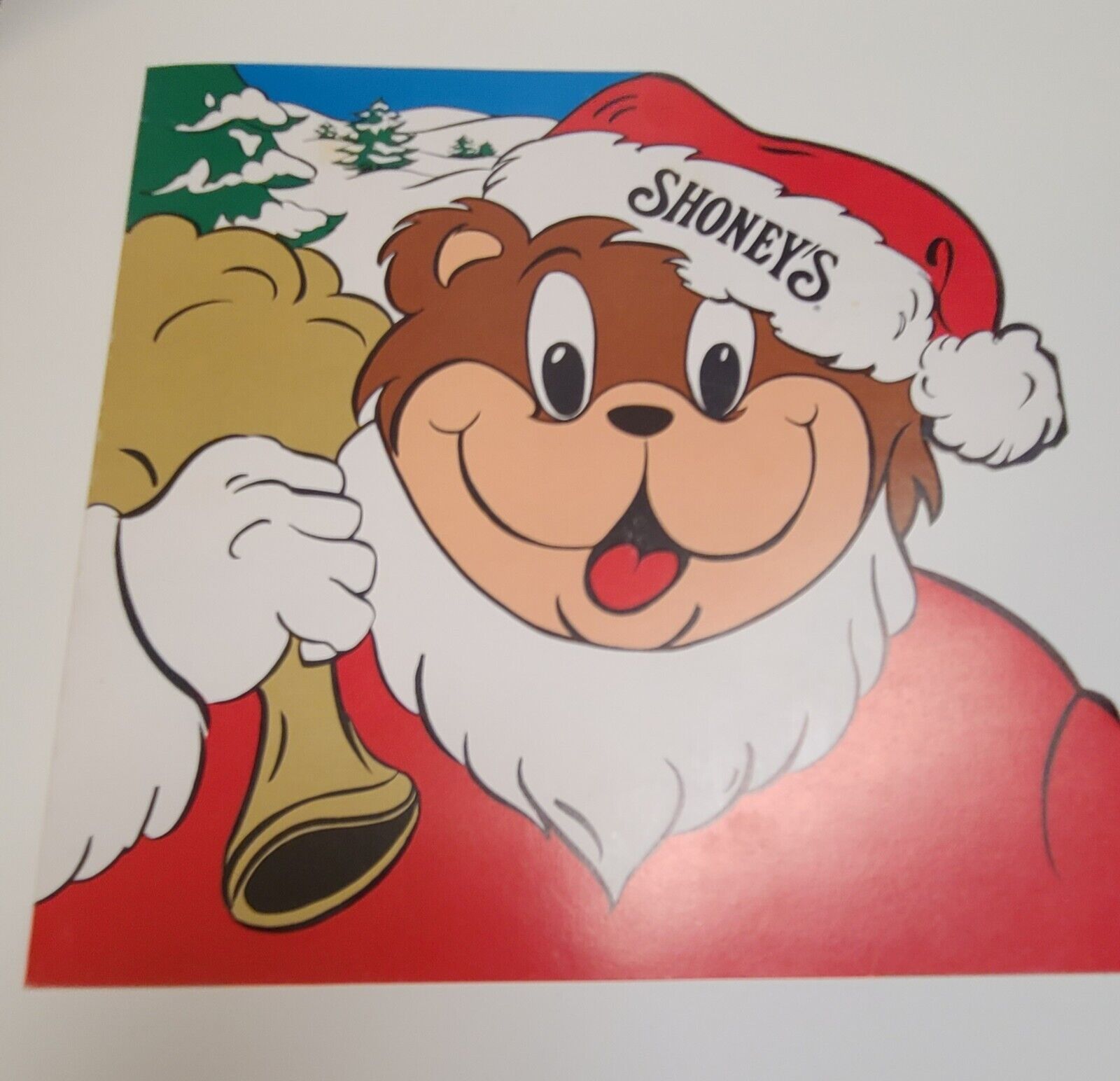 Vintage Shoney\'s Christmas Kids Menu & Activities 1986 Fun Nostalgia 