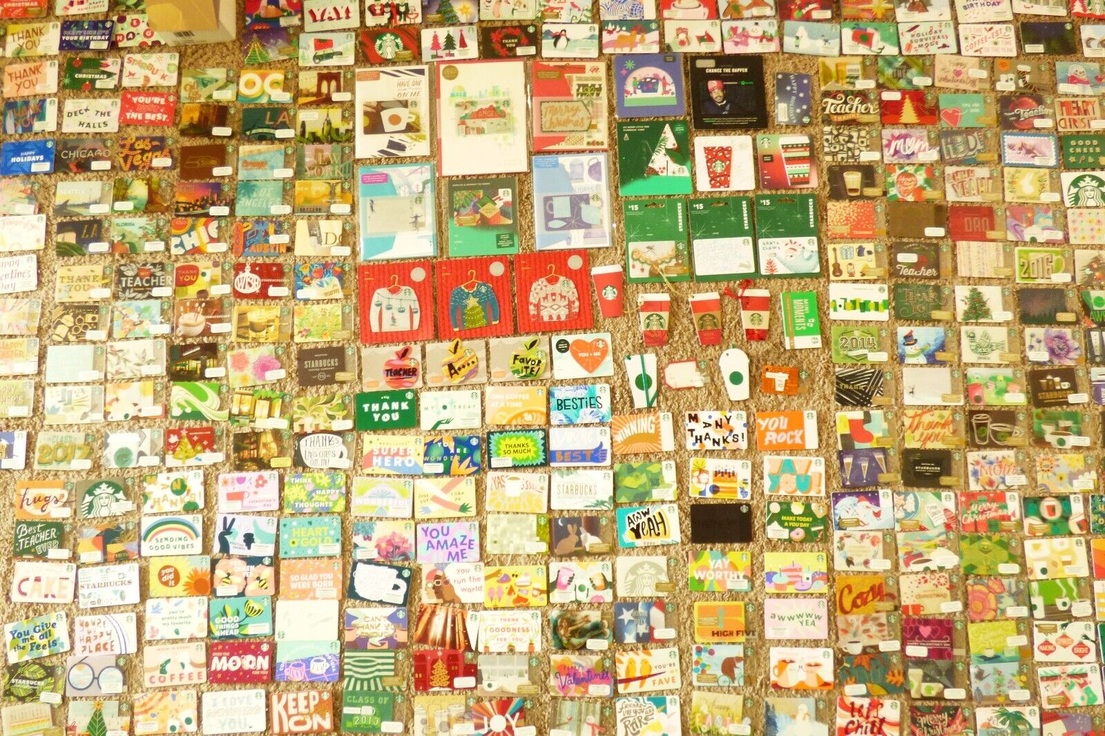 STARBUCKS Gift Card Collection - Huge LOT of 303 Diff - Each Pictured - No Value
