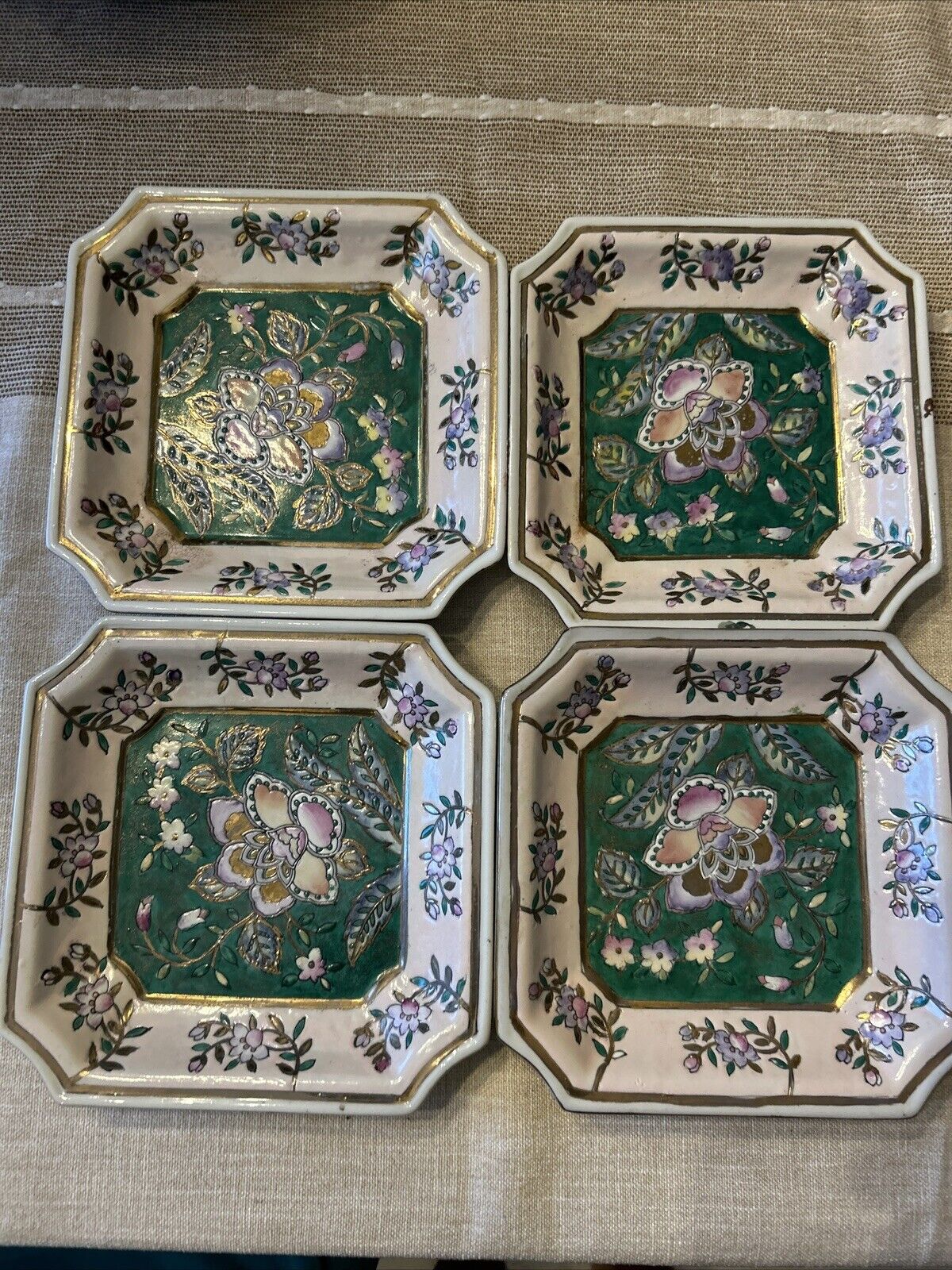 Four Chinese Reproduction Serving Trays