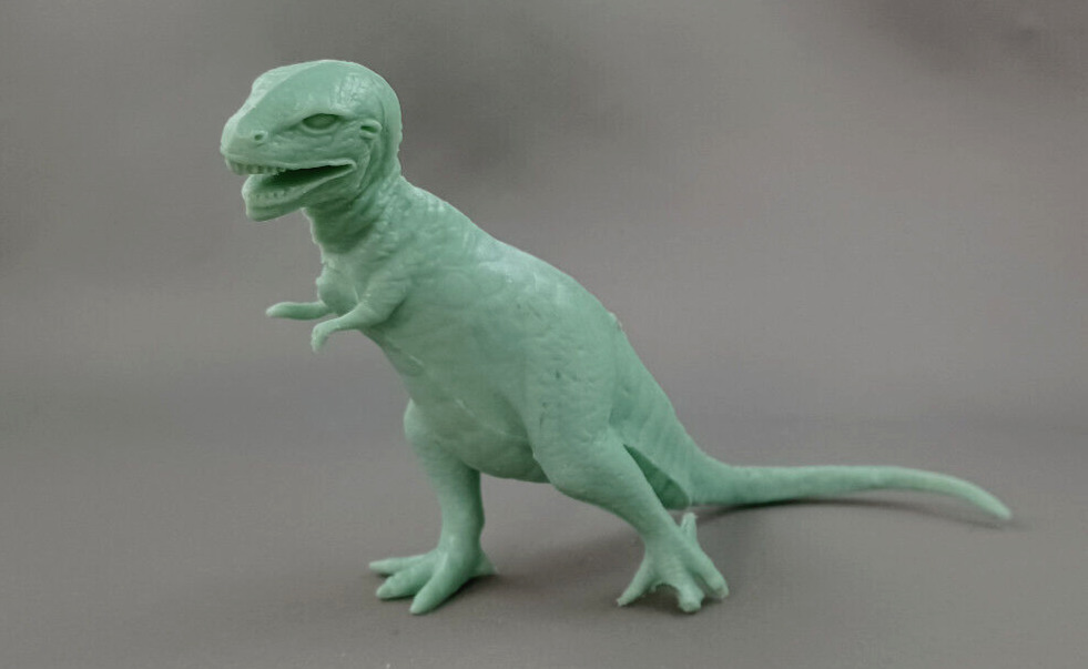 Marx Dinosaur Tyrannosaurus 1970s Prehistoric Playset Vintage Green Plastic