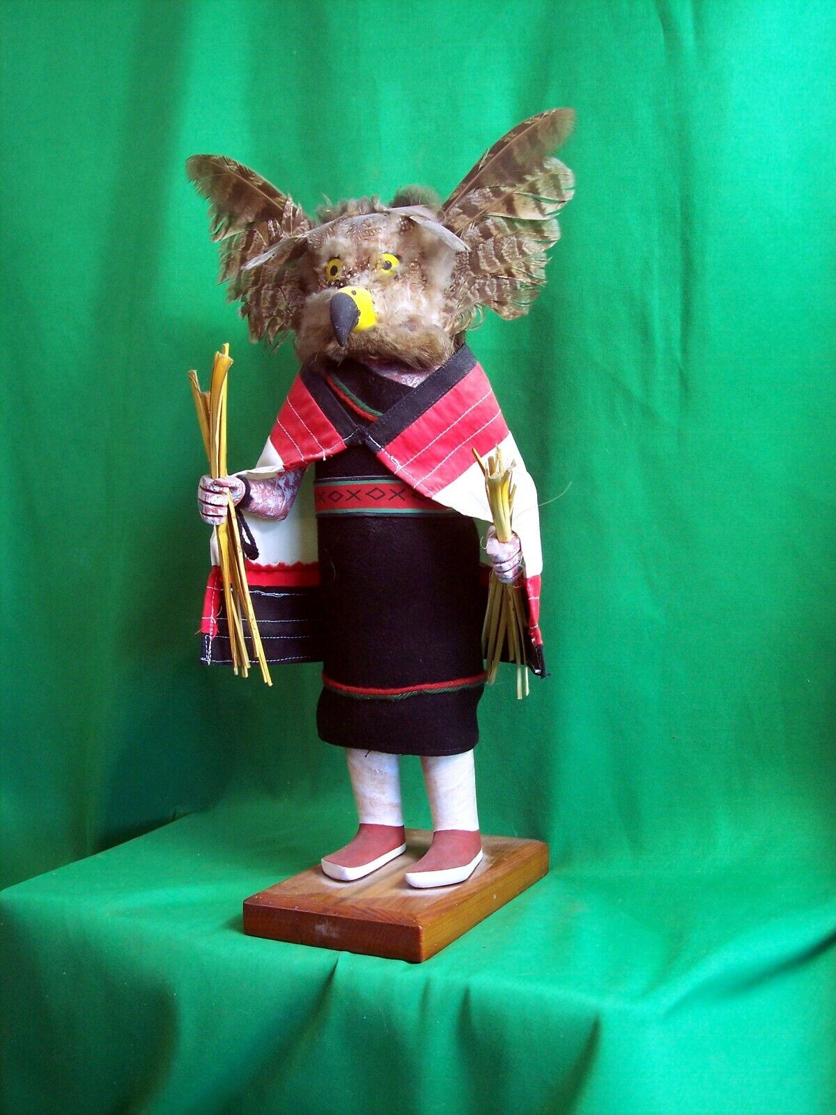 Mongwa Wuhti, the Owl Woman by Wilson Kaye - 17 inches Tall - Vintage & Rare