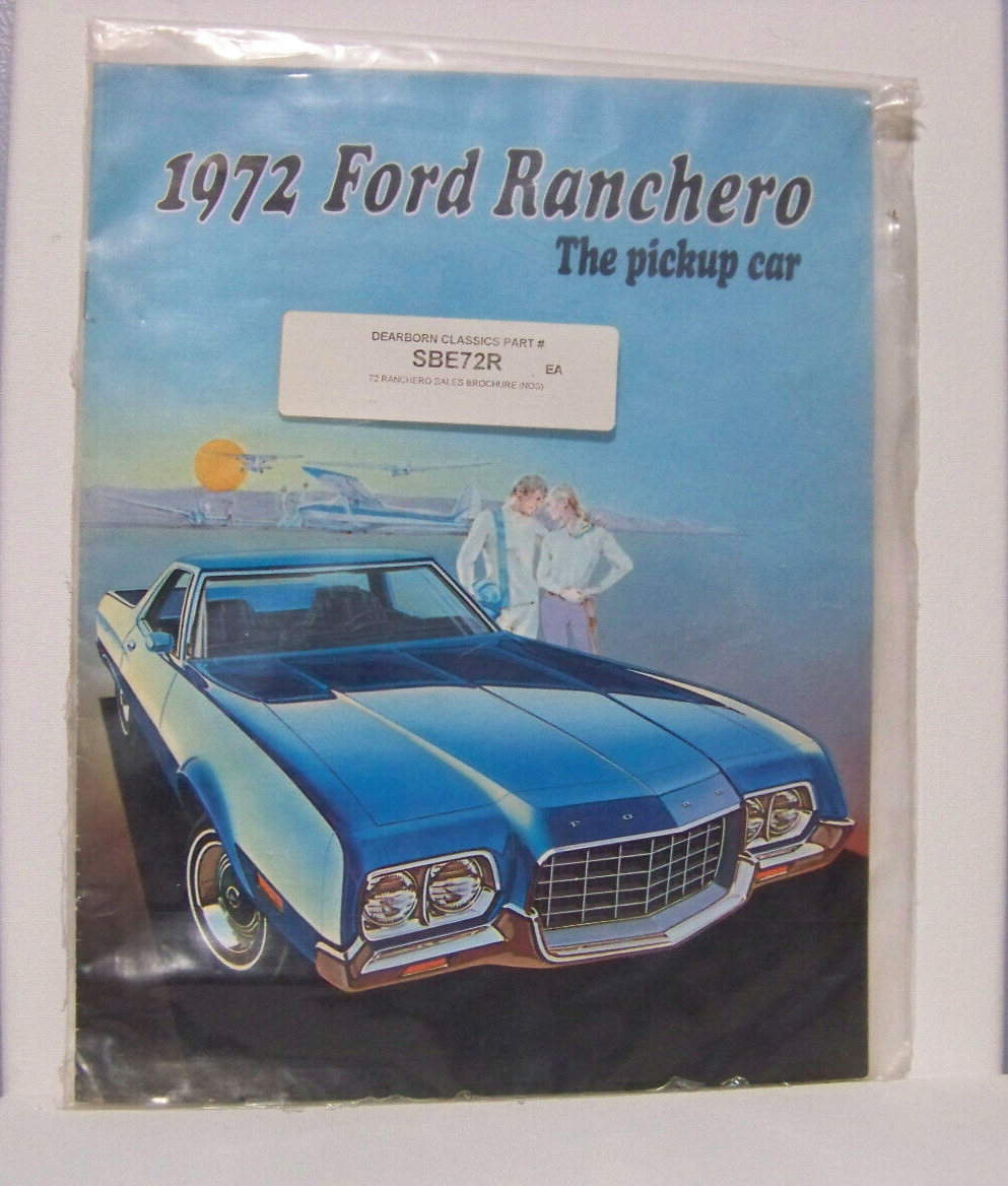 1972 Ford Ranchero The Pick Up Car Sales Brochure