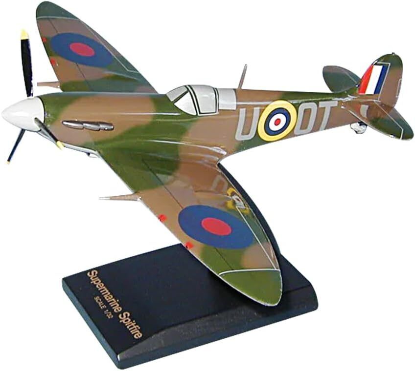 RAF Supermarine Spitfire MK.V Desk Display WW2 Fighter Model 1/32 SC Airplane
