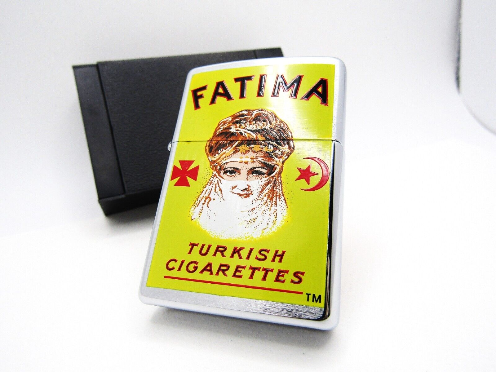 Fatima Turkish Tobacco Cigarettes Zippo 1997 MIB Rare