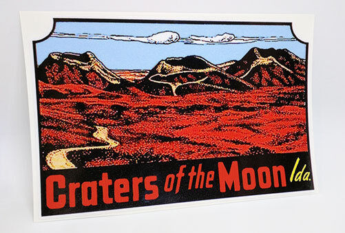 Craters of the Moon Idaho Vintage Style Travel Decal / Vinyl Sticker