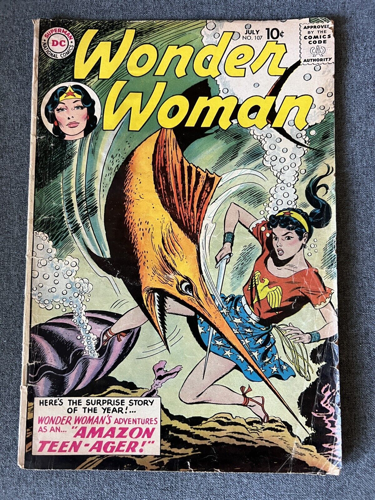 Wonder Woman #107 - 1959. Nice Condition