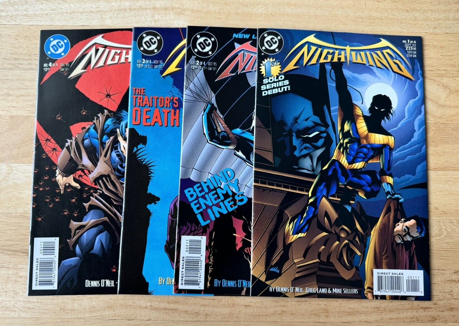 Nightwing Issues #1 2 3 4 1st Solo Limited Series 1995 Complete Run DC Comics
