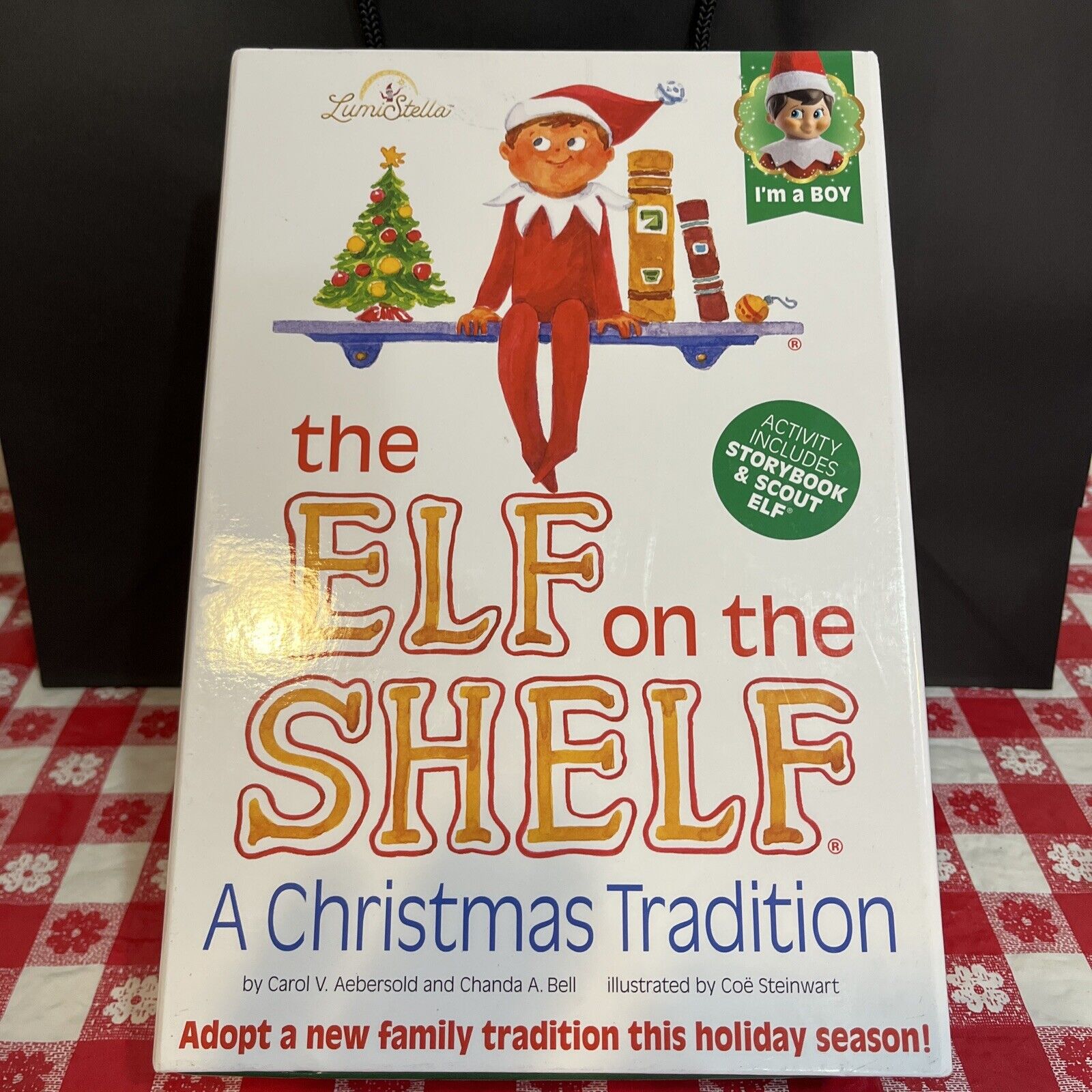 Elf on the Shelf A Christmas Tradition Book And Elf Doll Figure Figurine Boy New