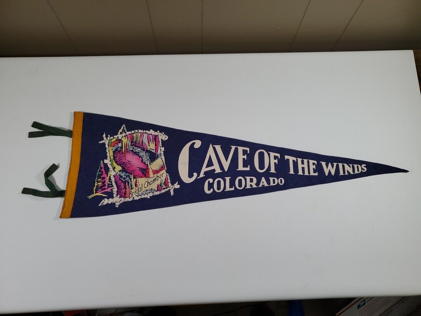 Cave Of The Wimds Colorado Bridal Chamber Felt Pennant Flag