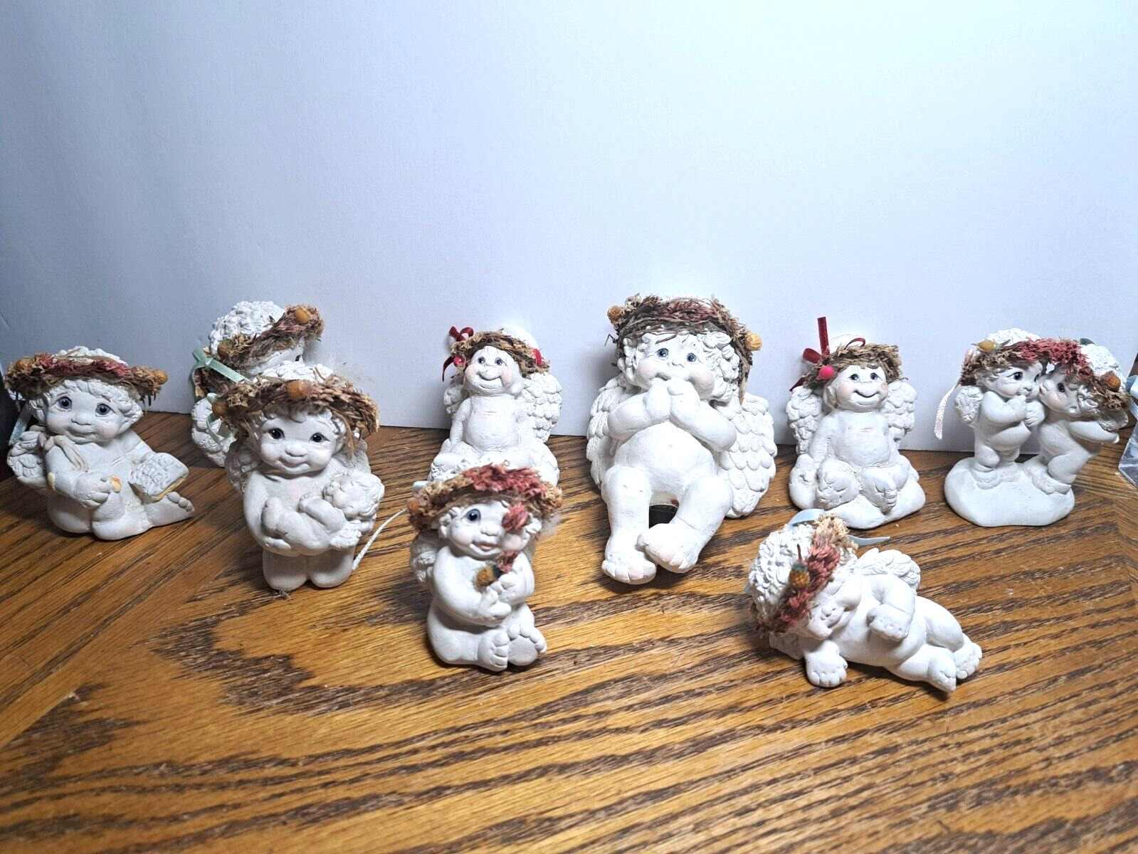 Vintage Dreamsicles Figurines 9 Piece Lot  Praying-Holding Baby-Holding a Rabbit