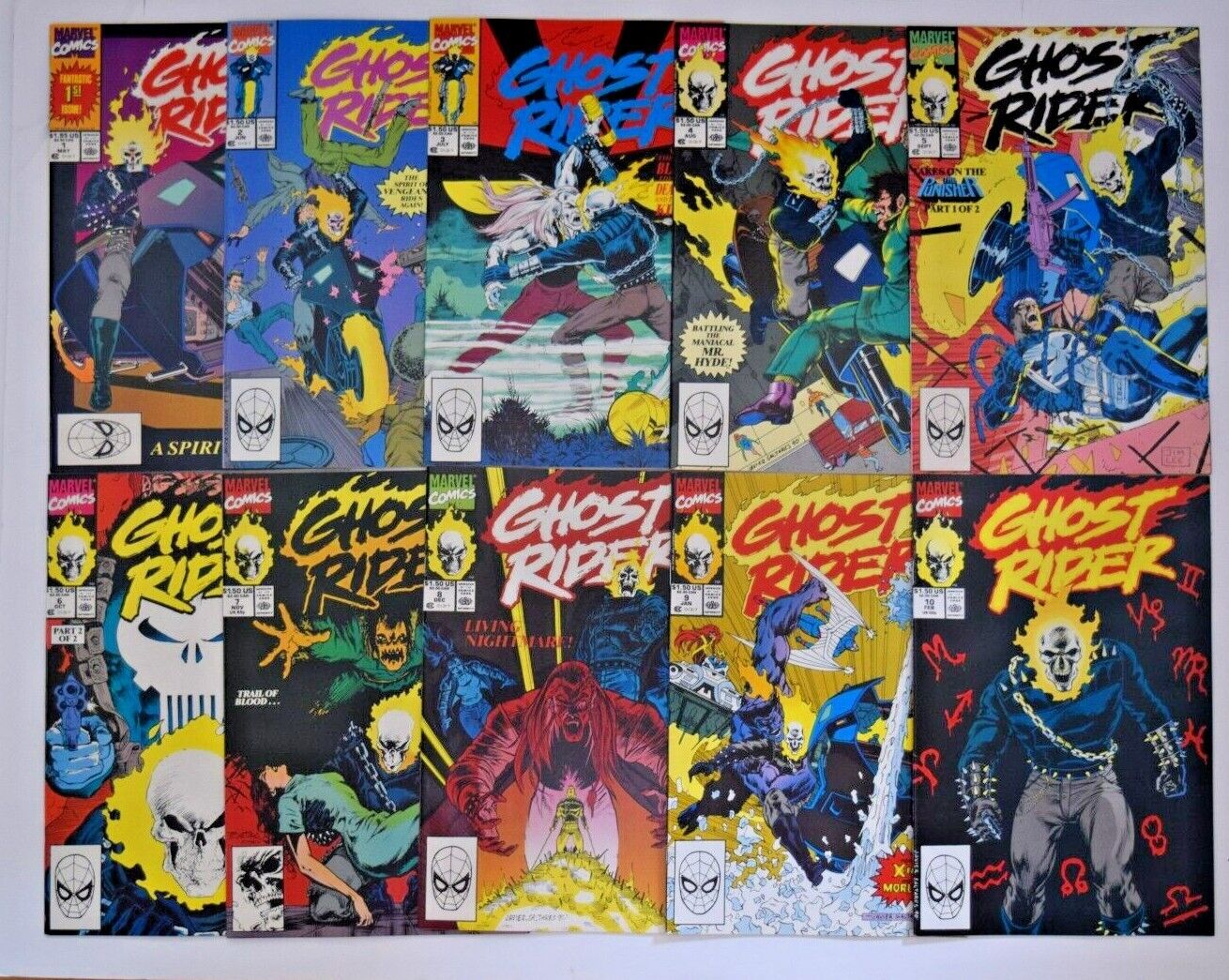 GHOST RIDER (1990) 32 ISSUE COMIC RUN 1-34 MARVEL COMICS