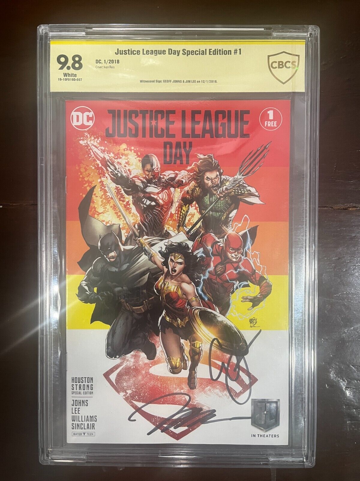 CGC 9.8 2018 DC Comics 1/18 Justice League Day Special Edition #1 SIGNED