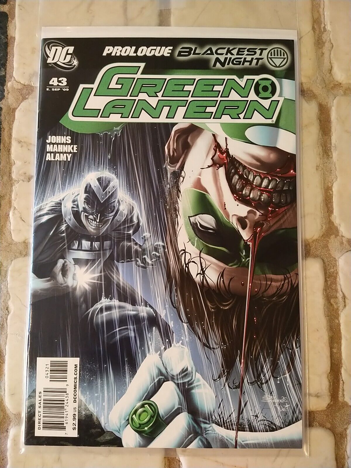 Green Lantern #43 1:25 Variant DC Comics Sep 2009 1st Black Lantern 