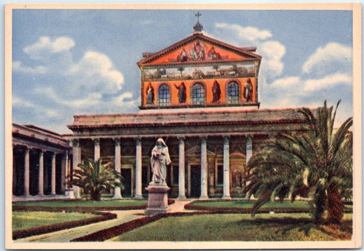 Postcard - Basilica of St. Paul - Rome, Italy