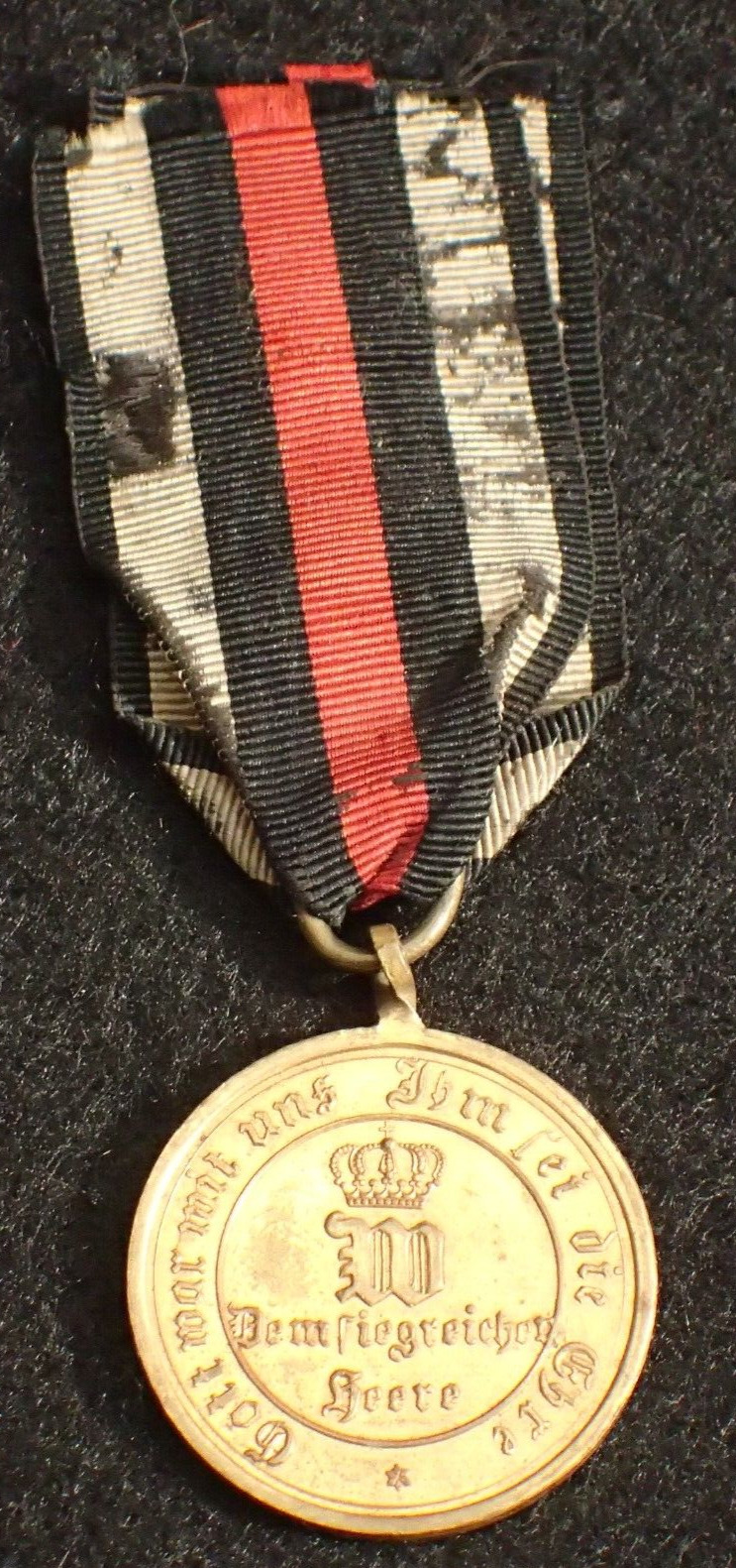 WWI German Imperial Army Medal Kriegsdenkmünze 1870 1871