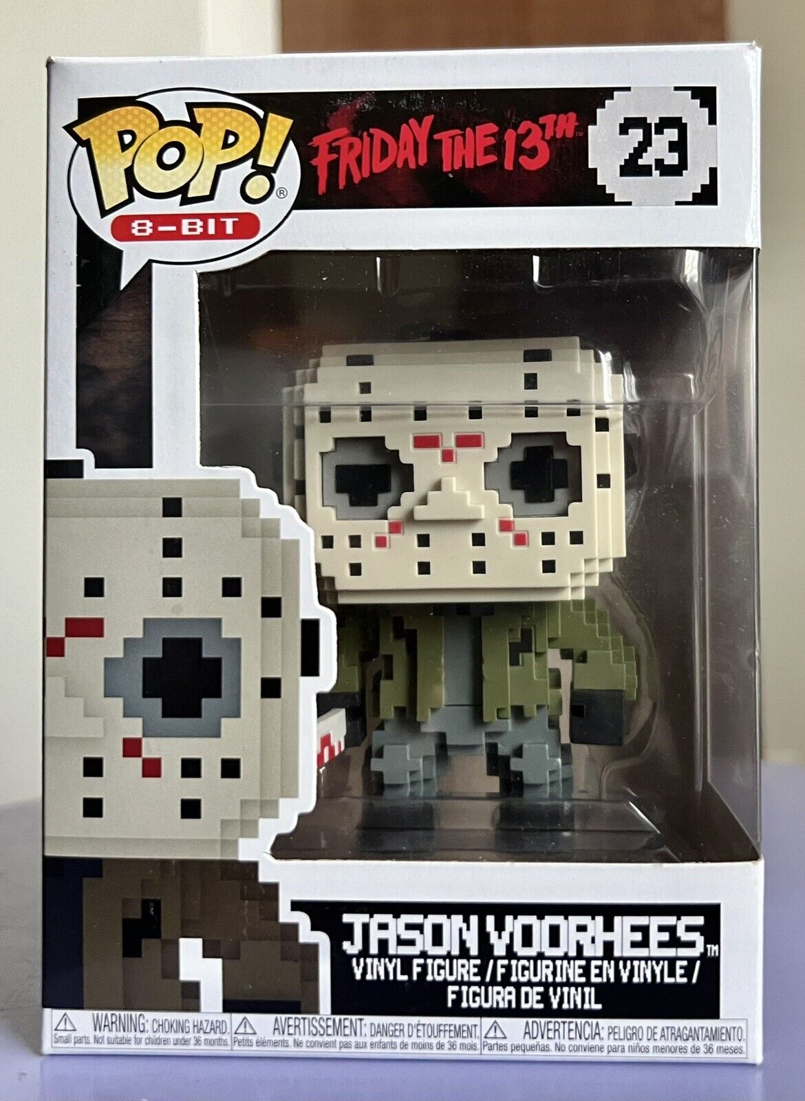 VAULTED Funko Pop 8-Bit: JASON VOORHEES #23 (Friday the 13th Series) w/Protector