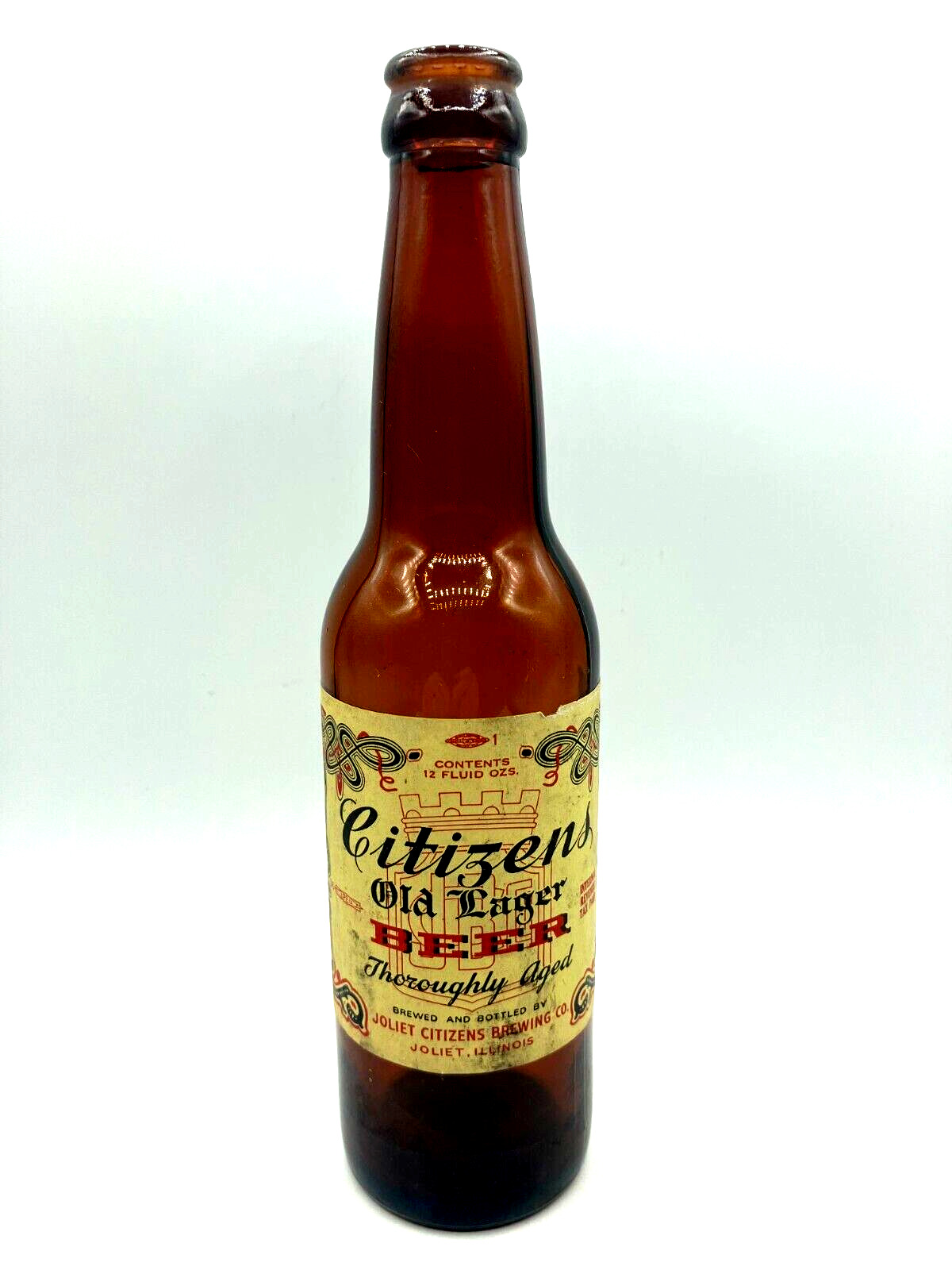 Very Rare - 12oz. CITIZENS Old Lager (IRTP) Beer Bottle Joliet/Citizens Brewing