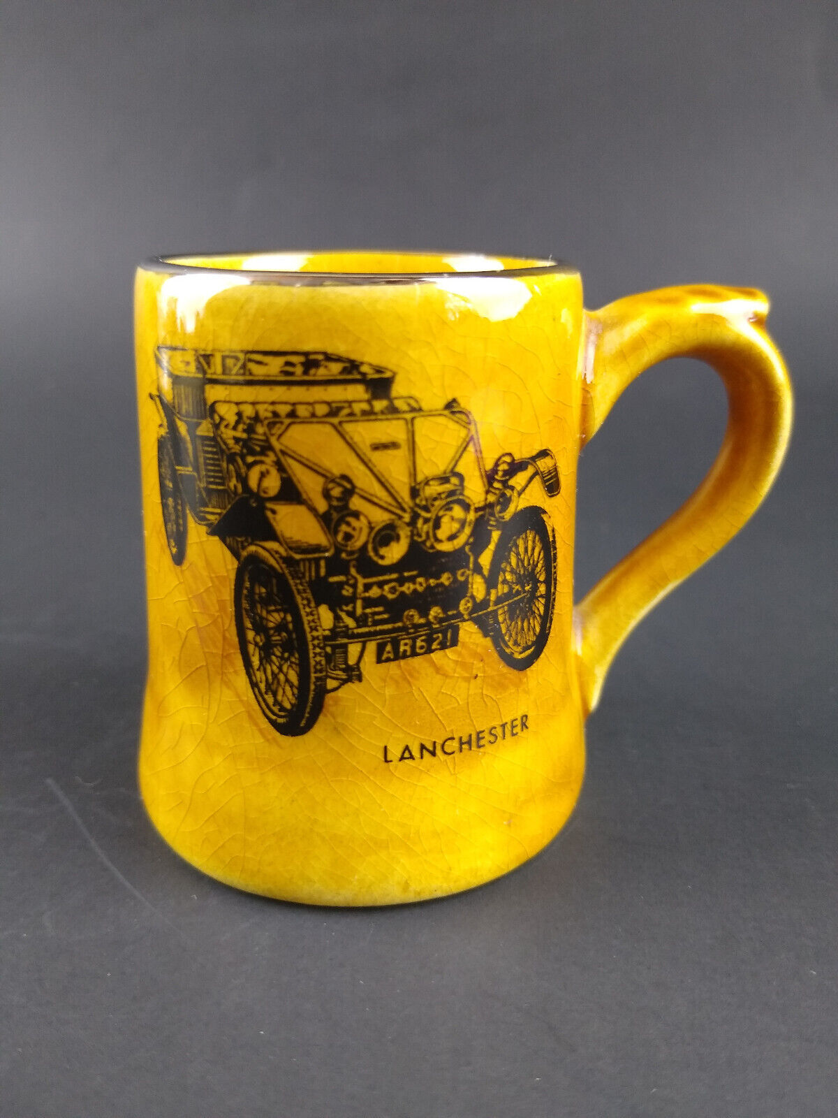 Wade Irish Porcelain Mini Mug Toothpick Holder Lanchester Car Vintage