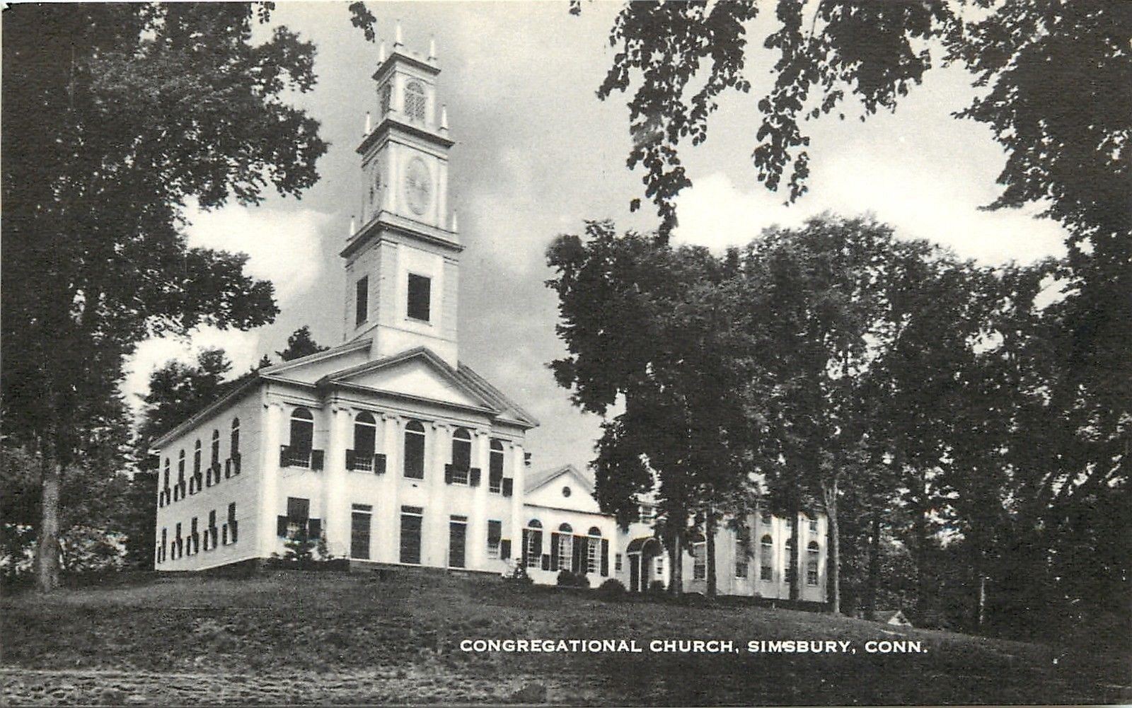 Simsbury Connecticut~Congregational Church c1914