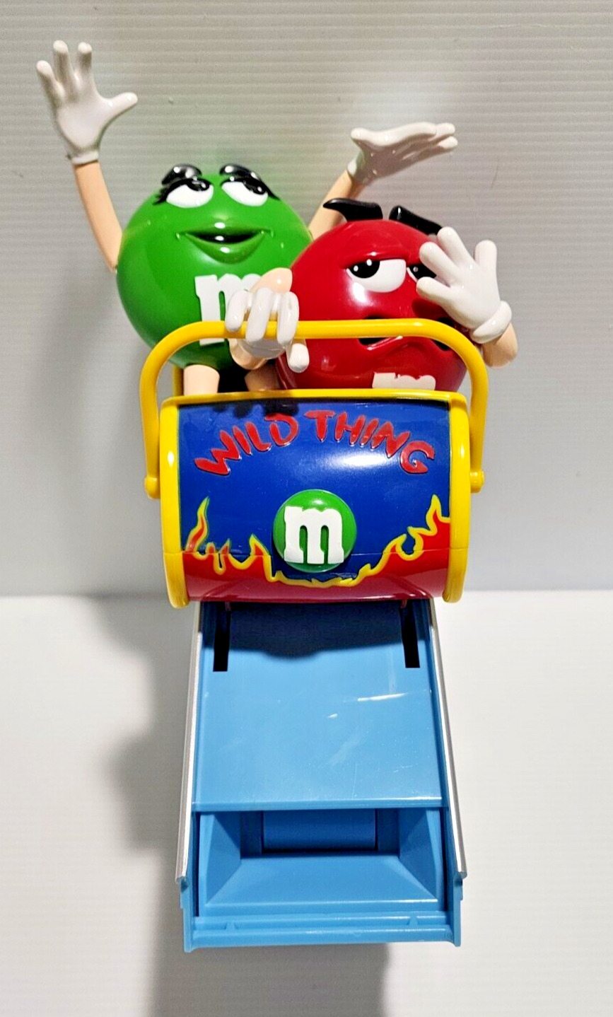 M&M's Wild Thing Roller Coaster Candy Dispenser Vintage 1991 Toy Figure RARE