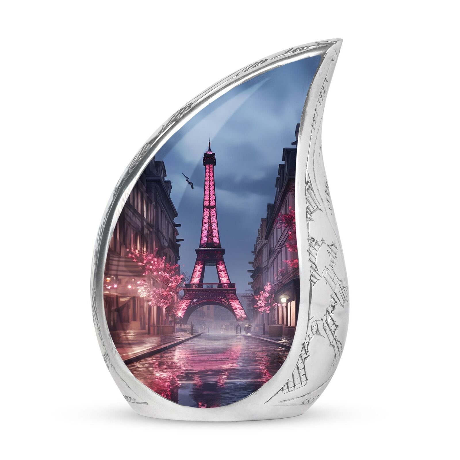 Eiffel Tower City Night View with Aesthetic | Human Cremation Urns For Ashes