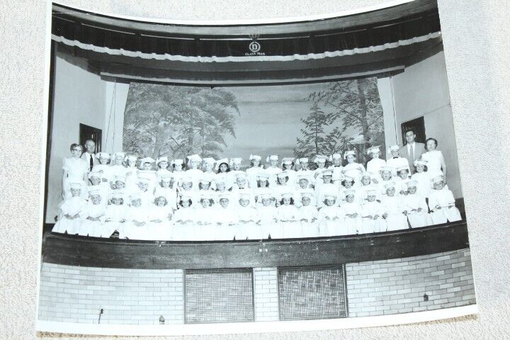 1949 Elementary School Class Photo 8 x 10 B&W Deshler Ohio OH