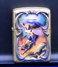 Spectacular Franklin Mint Nightstone Collection Ornate Embossed Case Lighter picture