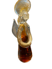 Murano Art Glass Brown Gold Swirl Angel Figurine, 7 1/4