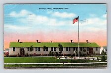Mather Field CA-California, Exterior Building, Green Roof, Vintage Postcard picture