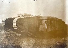 WW1 GREAT BRITAIN - BRITISH MARK III MALE TANK PHOTO POSTCARD RPPC picture