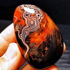 TOP 78G Natural Polished Silk Banded Agate Lace Agate Crystal Madagascar  L1848 picture