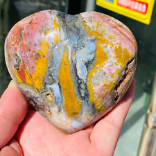 485g Natural Colourful Ocean Jasper Crystal Heart Mineral Specimen Healing picture