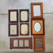 Lot Of 8 Vintage Two Wood Quality Frame Fetco Thailand Handcrafted picture