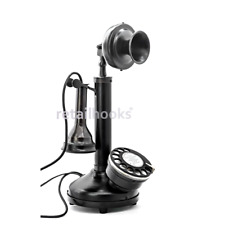 ☏ Classic ROTARY DIAL CANDLESTICK Telephone Antique Working Landline Retro Phone picture